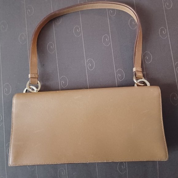 Gucci top strap handle tan leather handbag - Picture 5 of 7